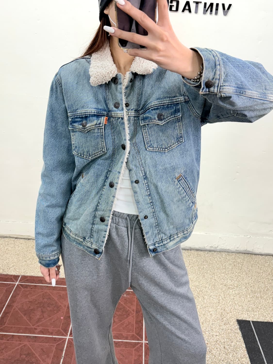 리바이스 양털 청자켓 상품이미지1