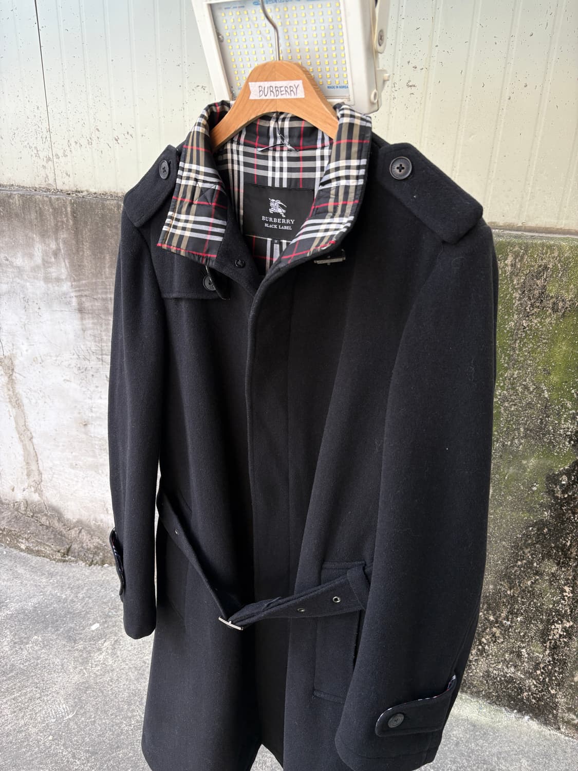 버버리 블랙라벨 울 코트 상품이미지5