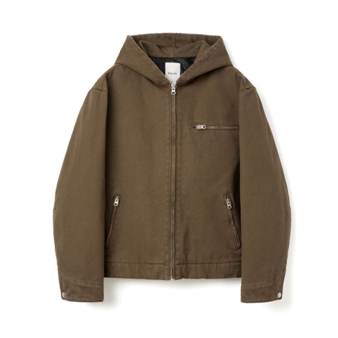 [Nocle] 캔버스 워크 후드집업 (3size) 상품이미지2