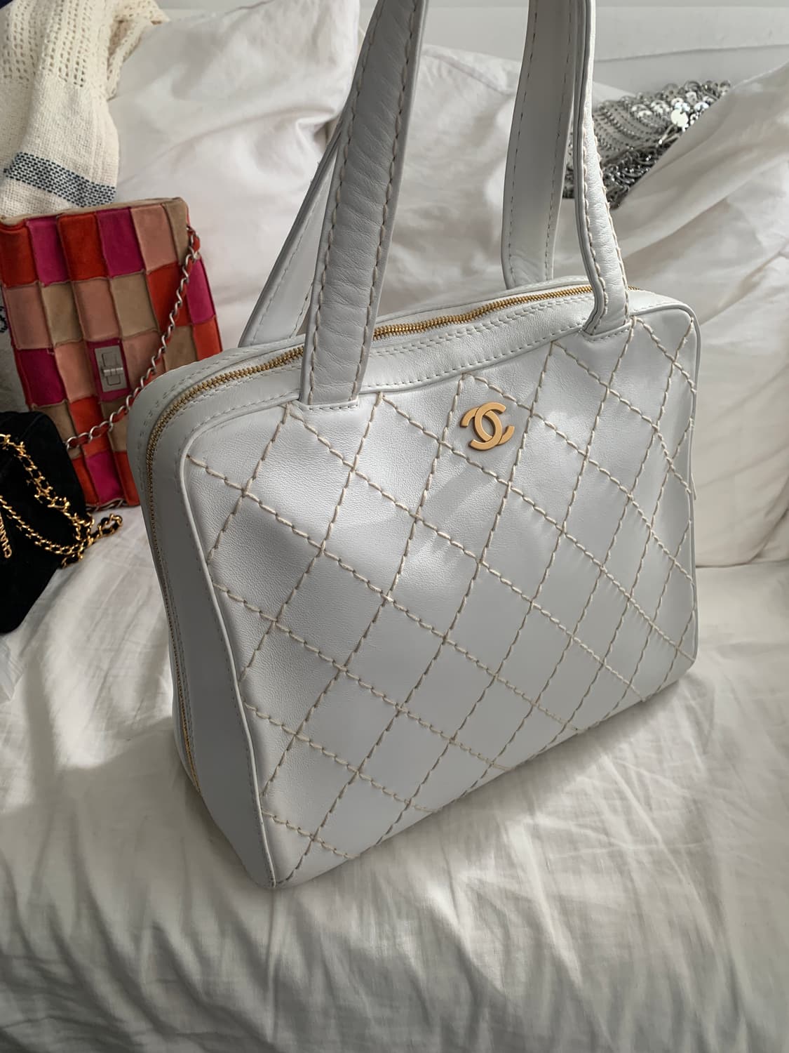 샤넬 화이트 백  상품이미지3