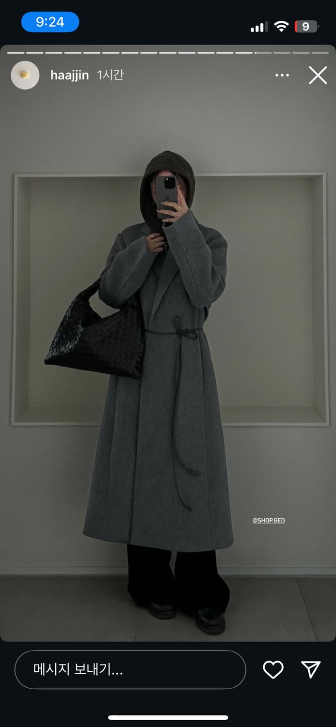 게드 OBSIDIAN LONG WOOL COAT 상품이미지10