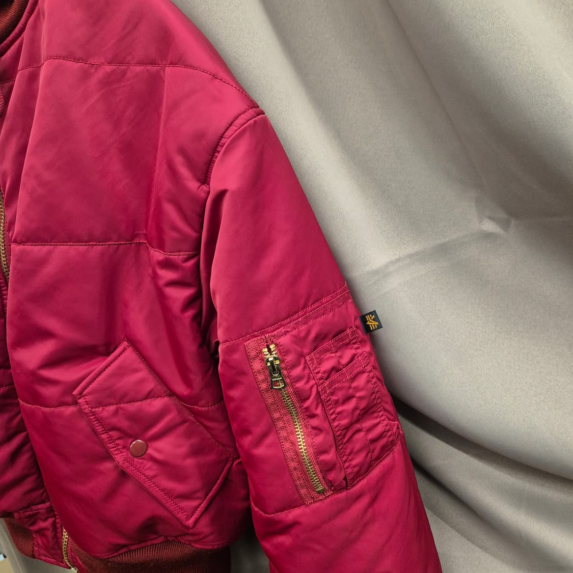 알파인더스트리 리버서블 후드 ma-1 봄버 점퍼 S 상품이미지2