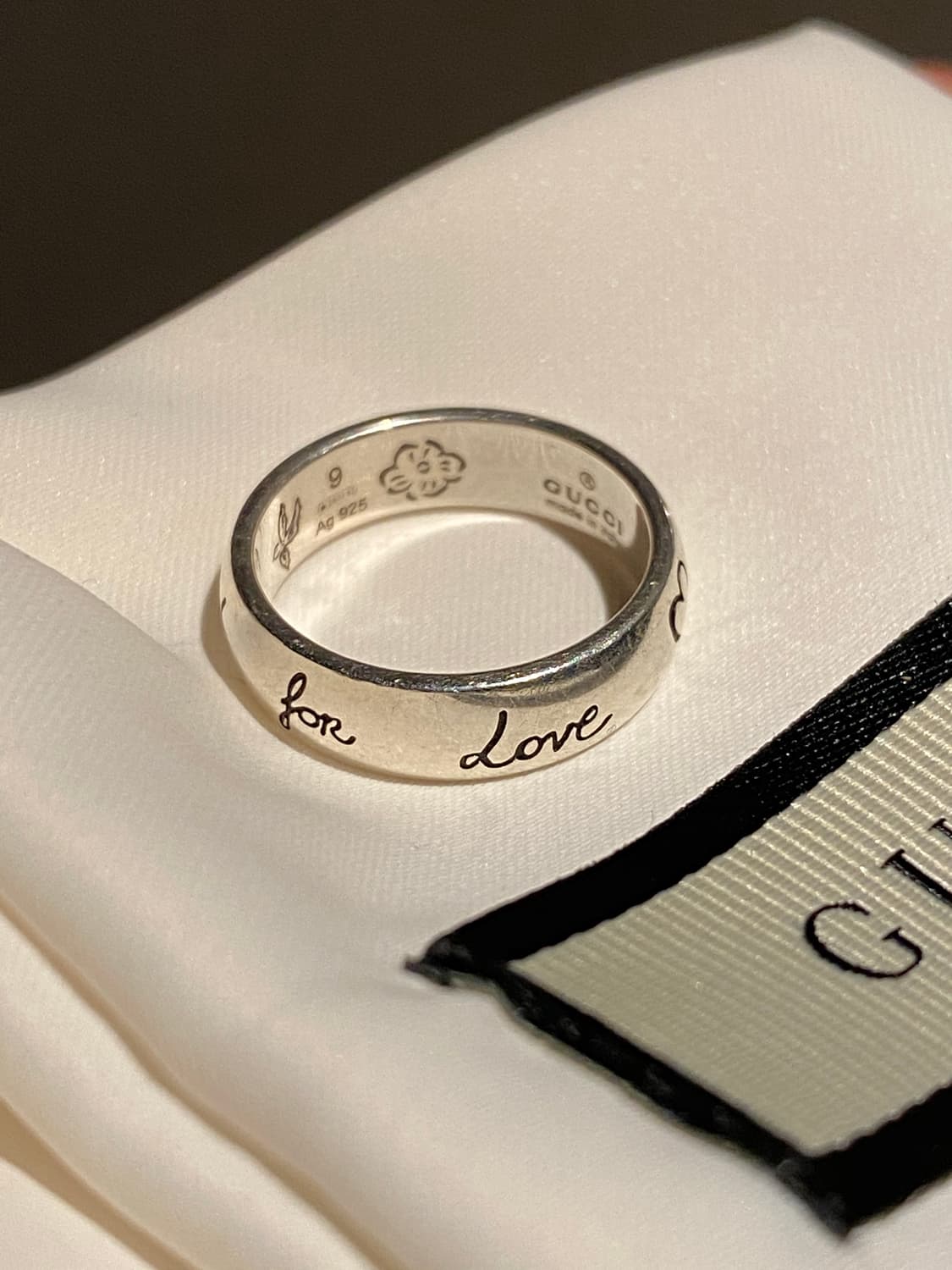 구찌 블라인드포러브 반지 9호 상품이미지3