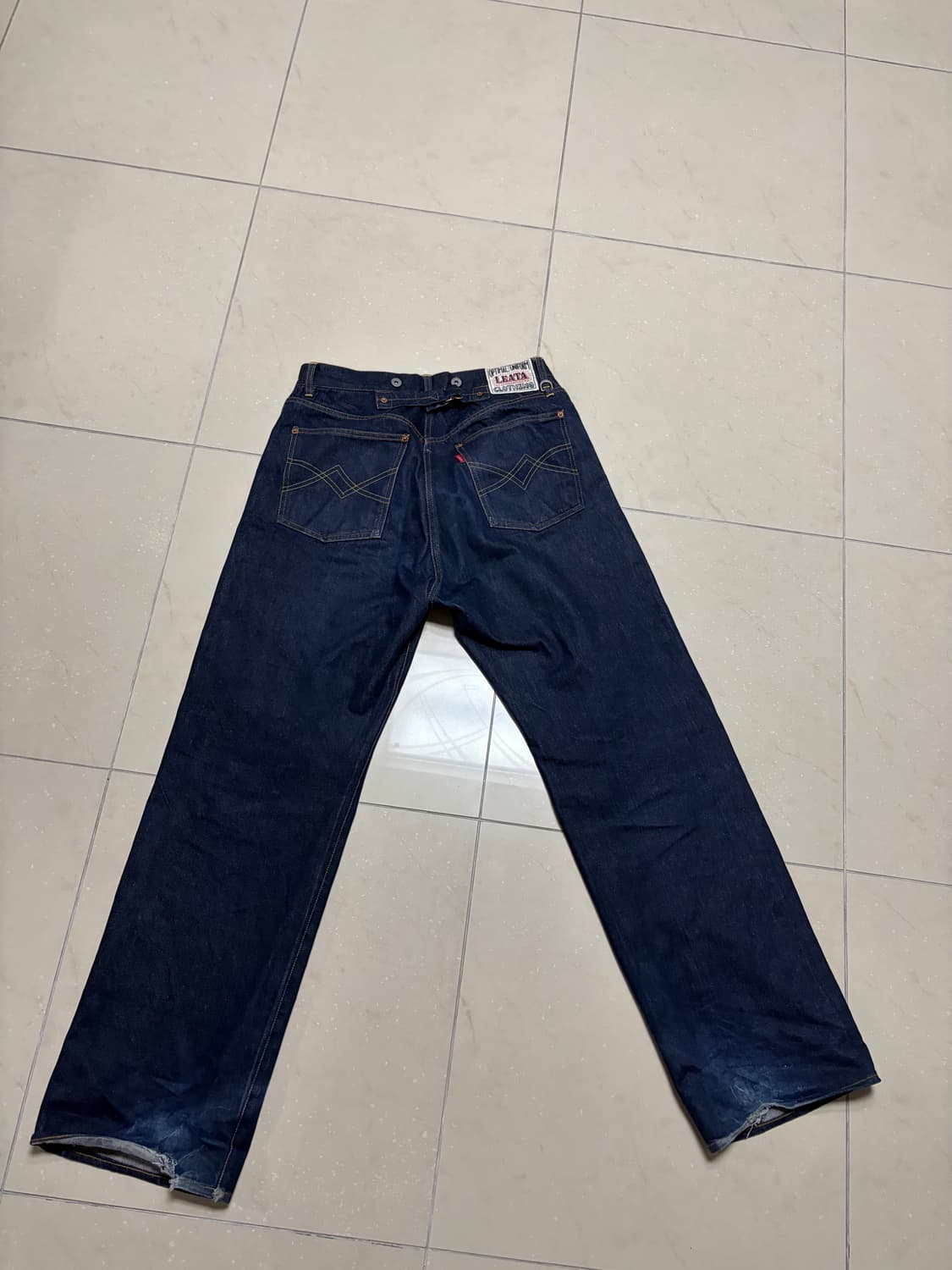 리타 와이드 생지데님 L사이즈 상품이미지1