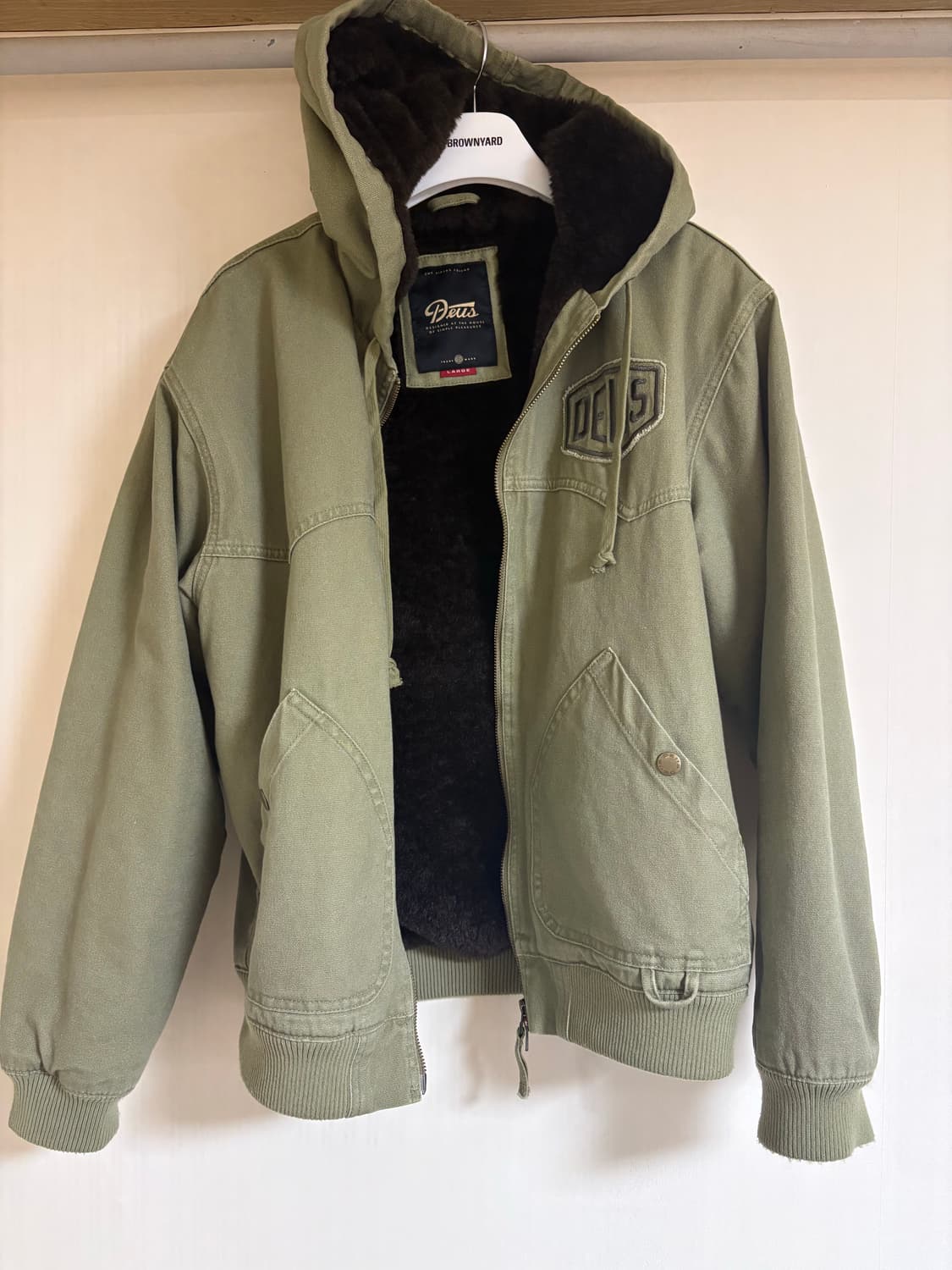 데우스 후드자켓 올리브 상품이미지1