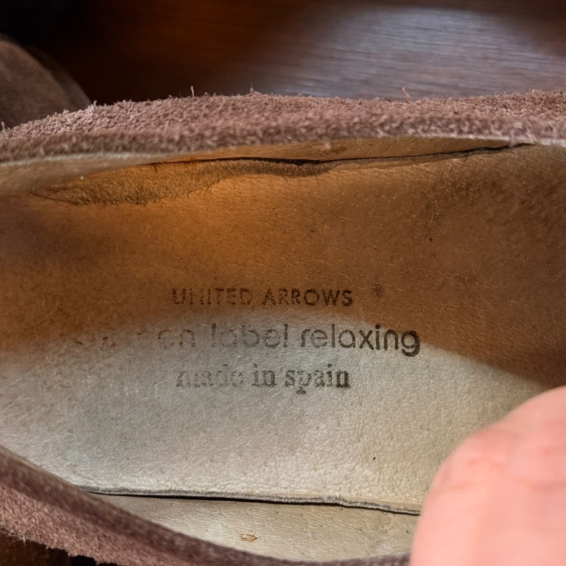 유나이티드 애로우즈 그린 라벨 릴렉싱 스페인 생산 스웨이드 부츠 40 상품이미지6