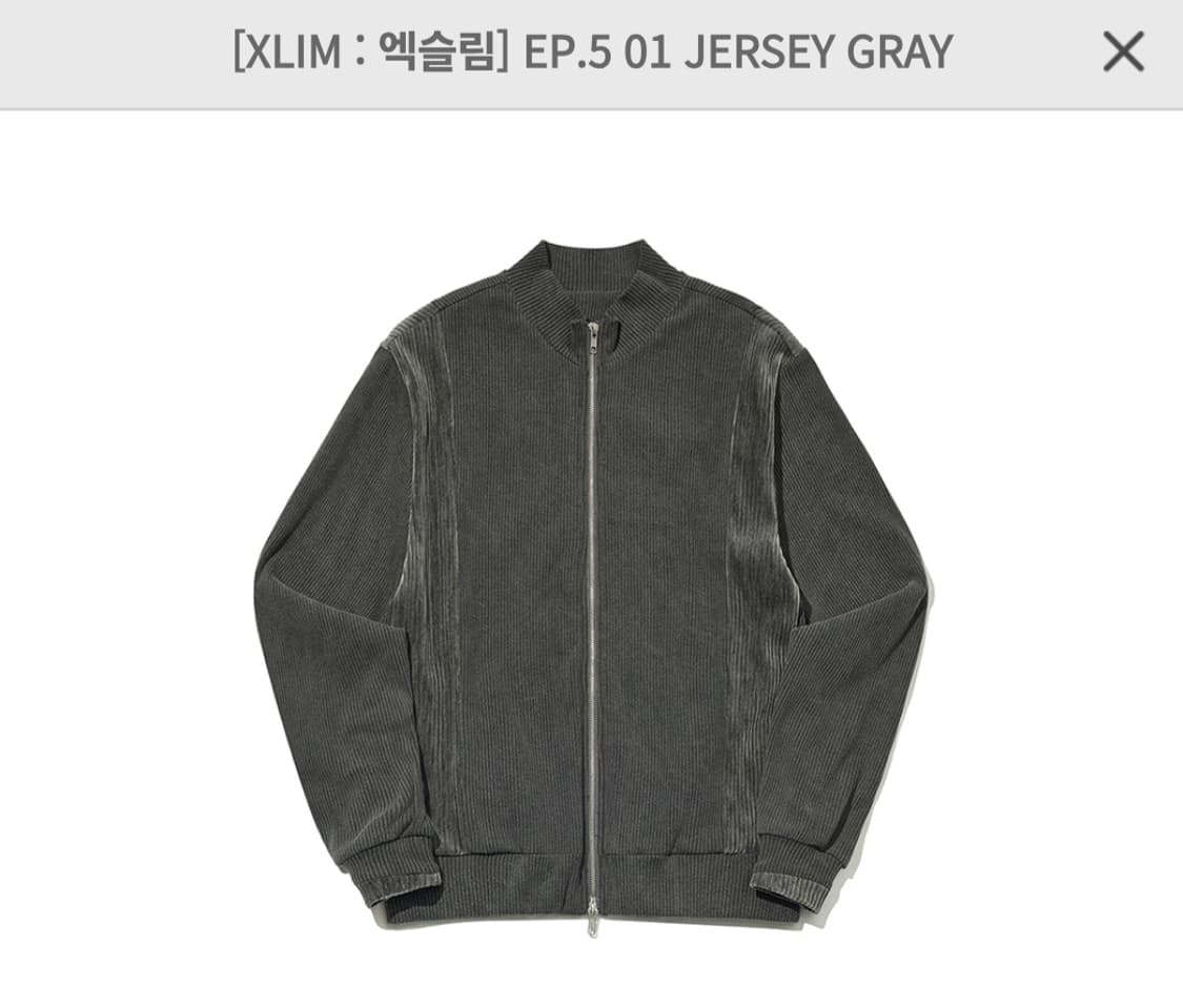 XLIM EP.5 01 JERSEY GRAY 0SIZE 상품이미지5