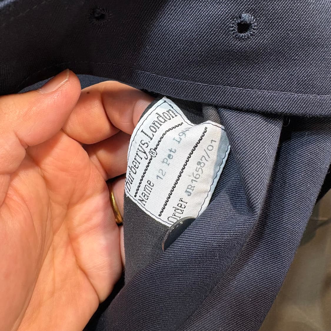 [12] BURBERRY 버버리 네이비 더블 트렌치 코트 상품이미지6