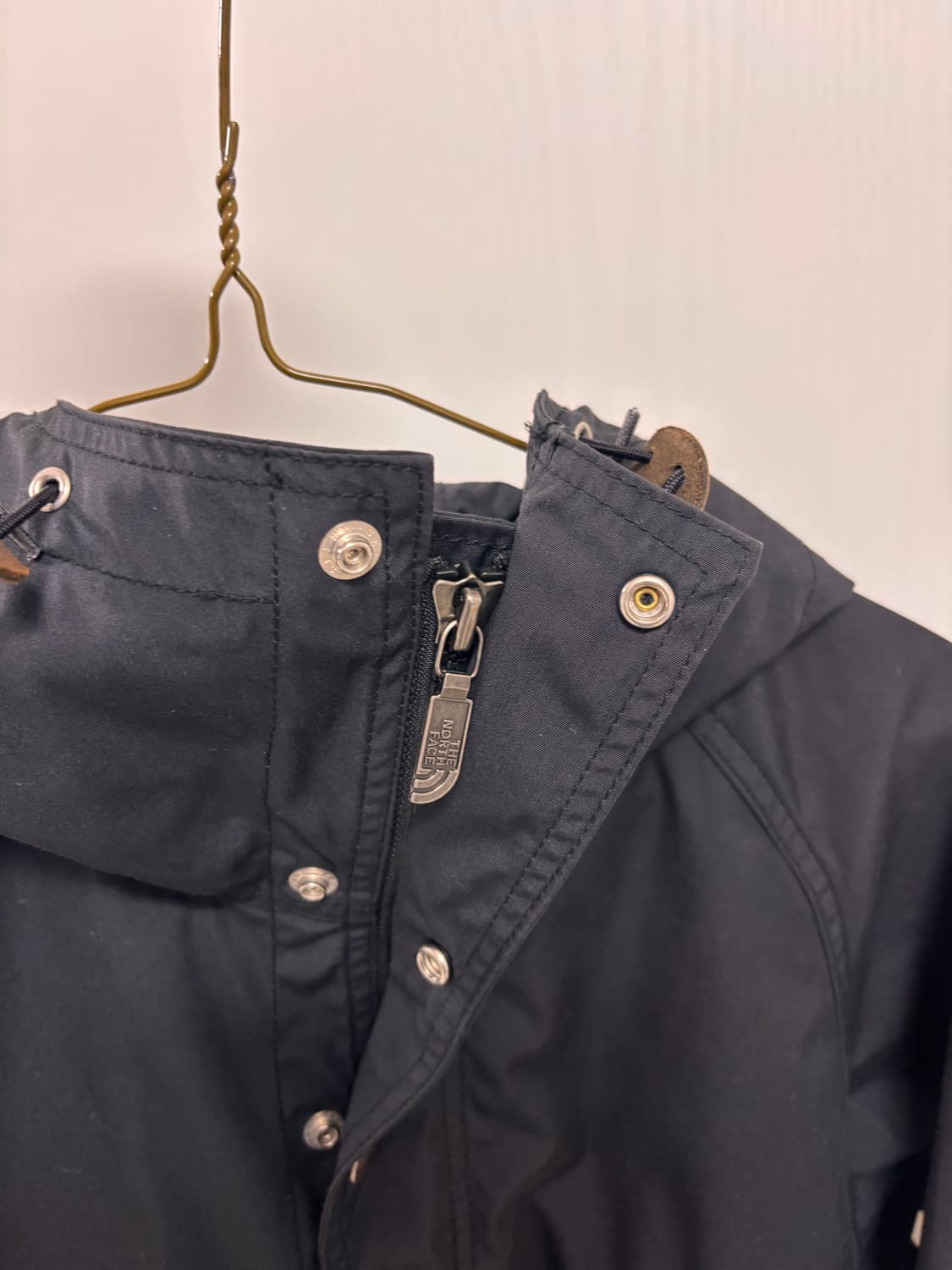 노스페이스 퍼플라벨 여성 블랙 후드 자켓 s  상품이미지5