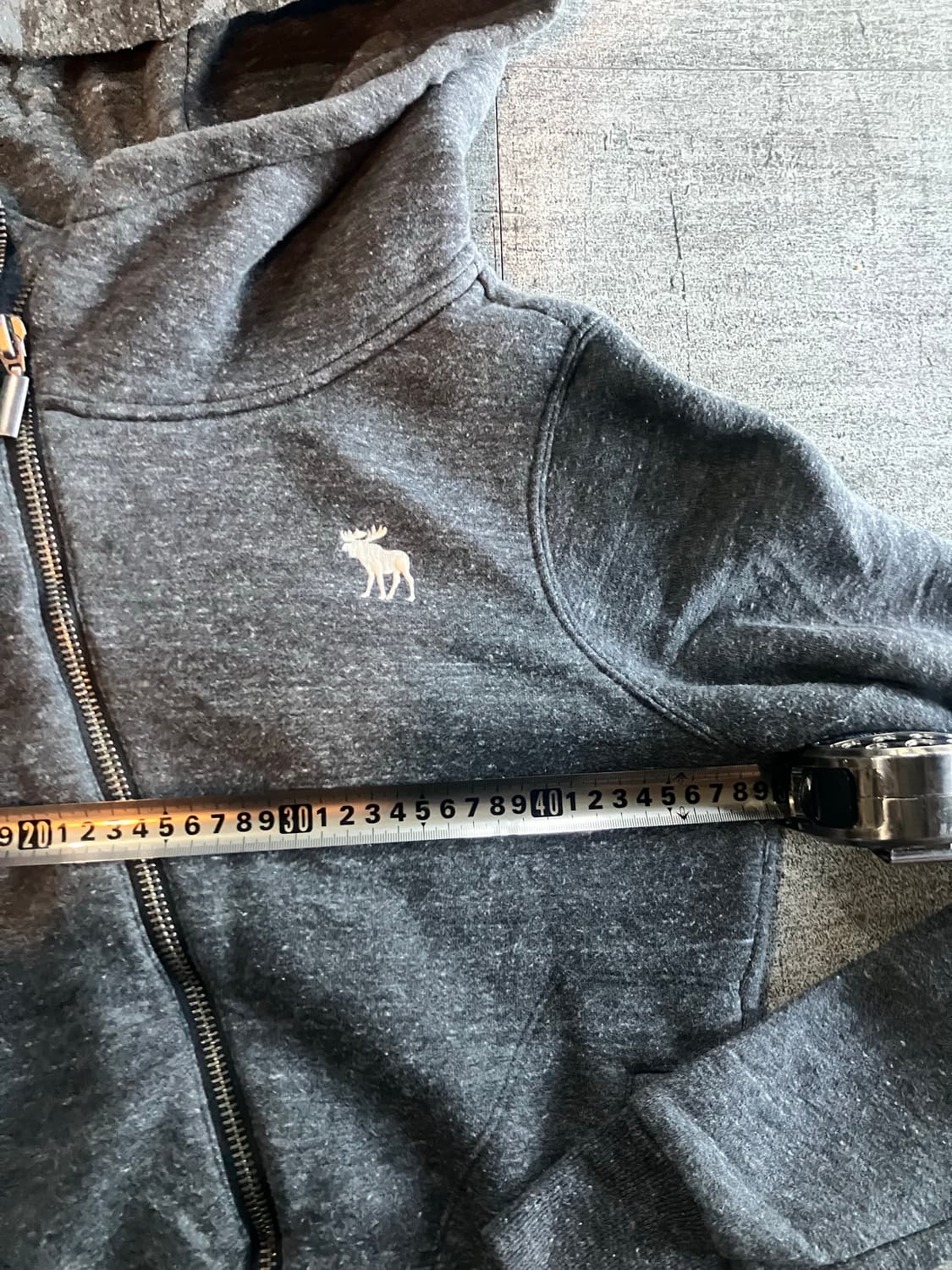 Abecrombie 아베크롬비 핀터깔y2k 사선지퍼 보헤미안 후드집업 상품이미지2