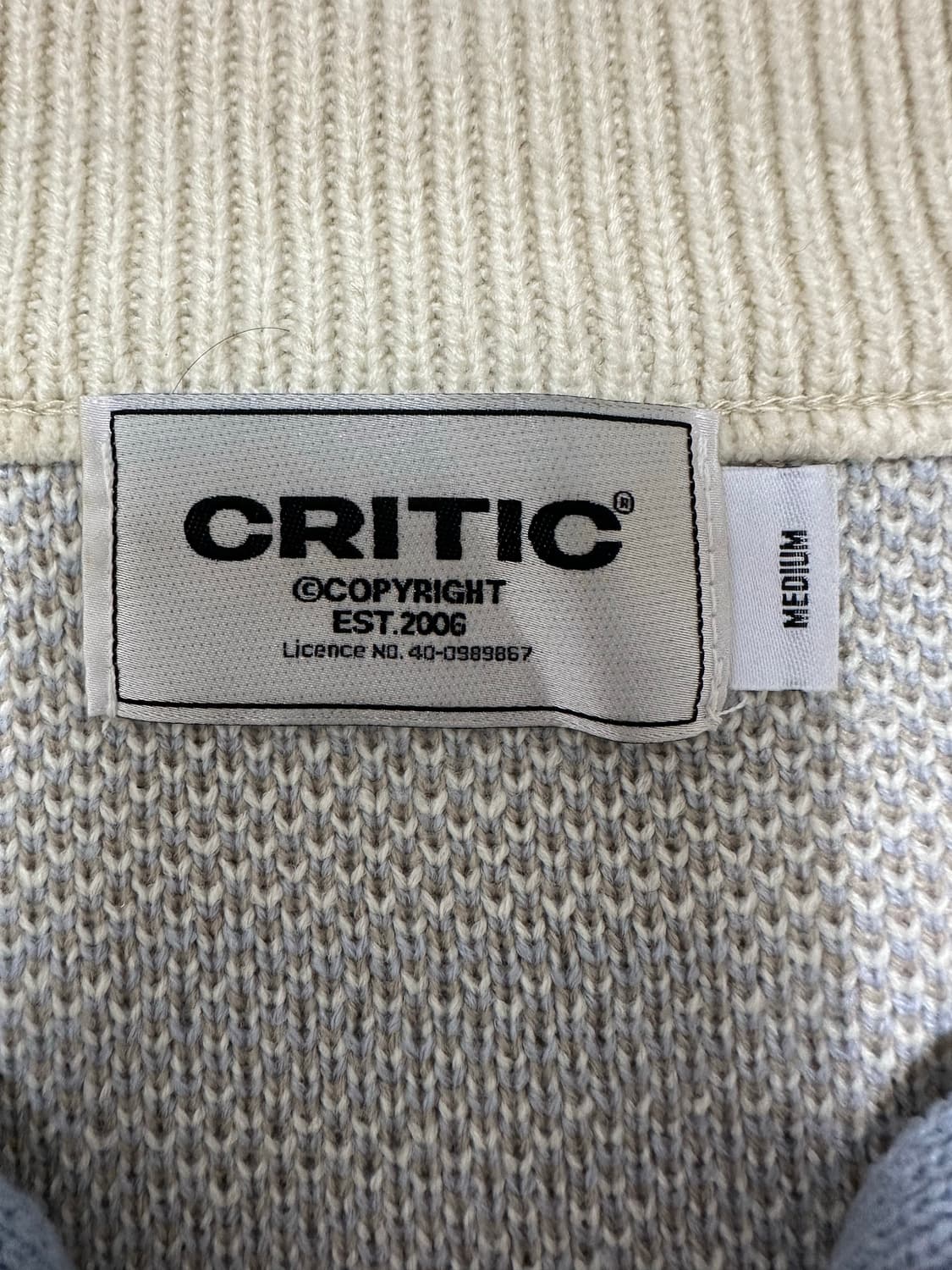 크리틱 레이싱 투웨이 니트 집업 상품이미지5