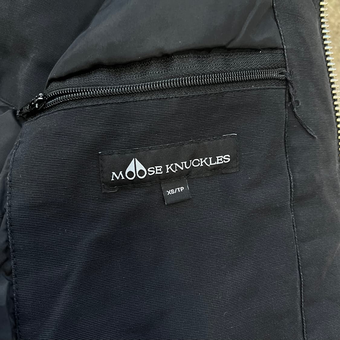 XS) 무스너클 블랙 퍼 다운 패딩 점퍼 상품이미지8