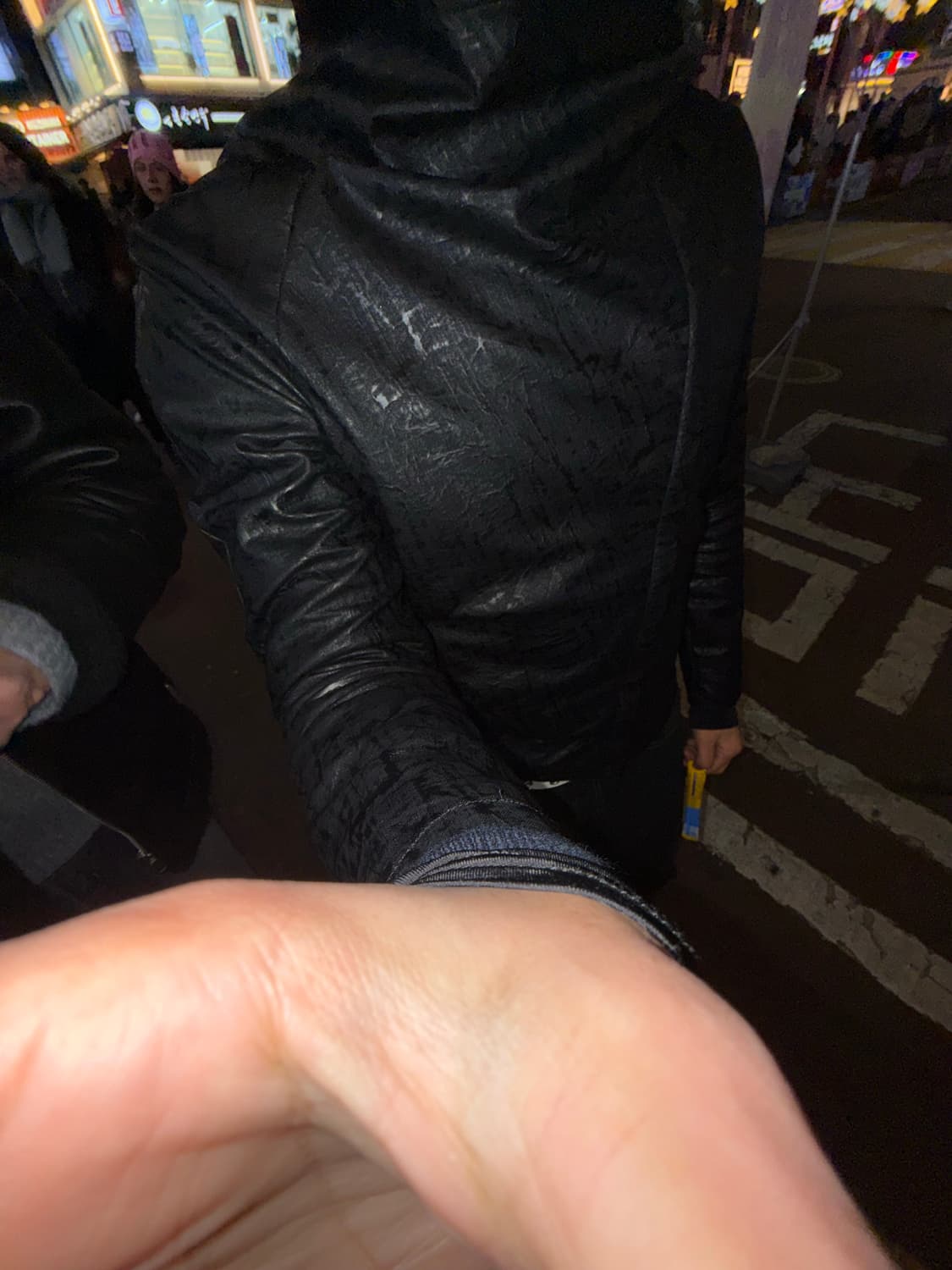 핸드메이드 사선 하이넥 코팅 자켓 상품이미지2