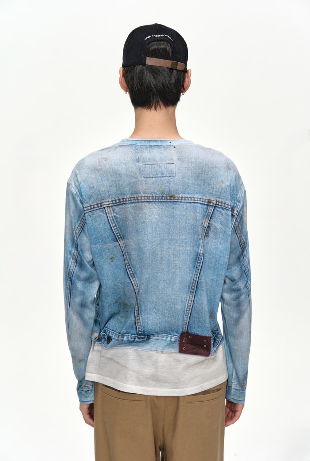 UNISEX DENIM JACKETED TROMPE-L’OEIL L/S 상품이미지7