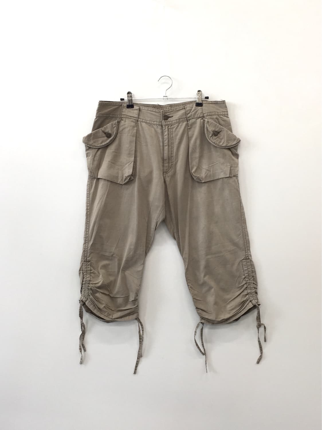 JPN Y2 Beige Cargo Cropped Pants 상품이미지5