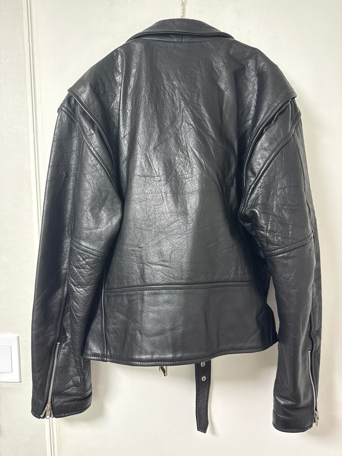 미국 빈티지 더블카라 소가죽 바이커자켓 상품이미지3