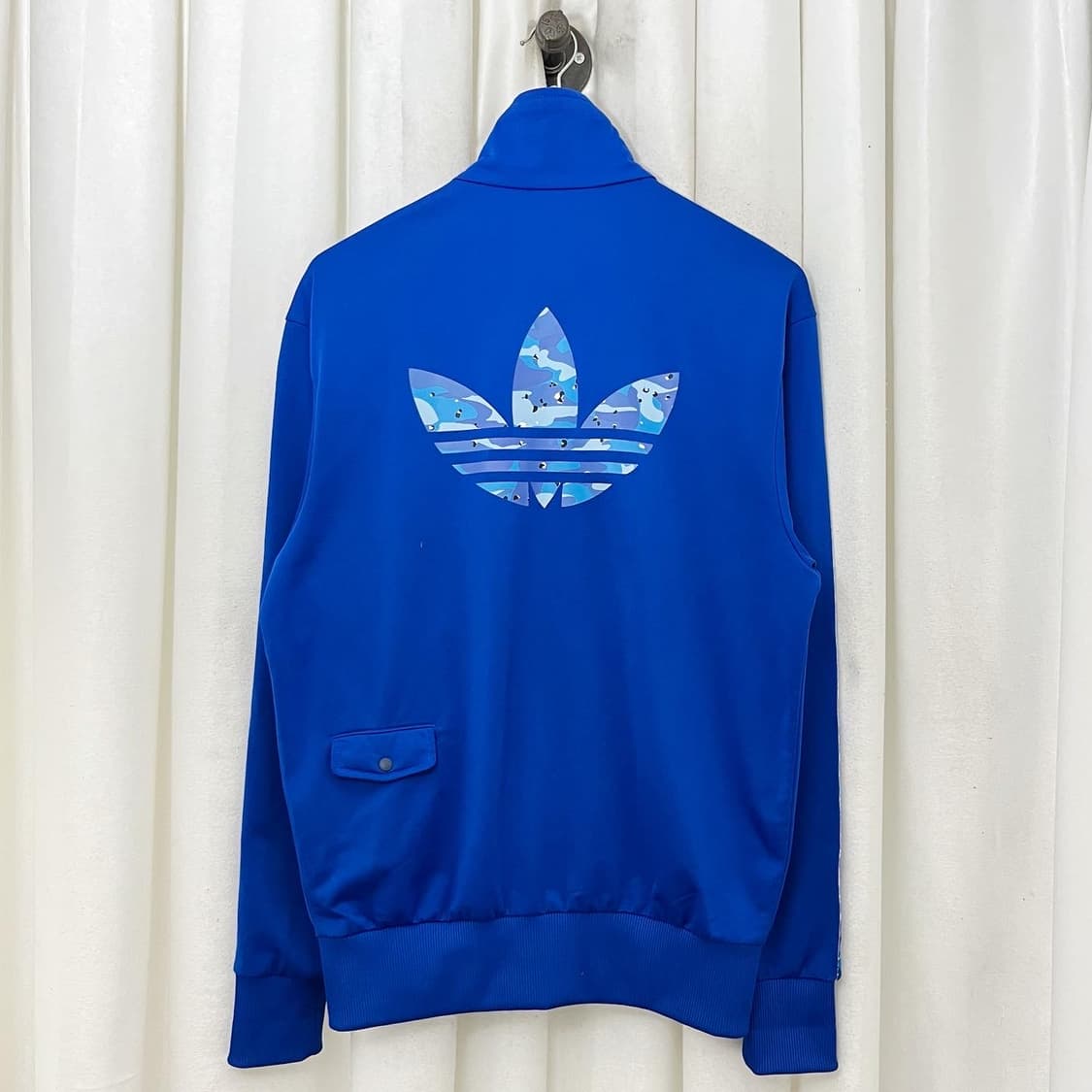 아디다스 블루 패턴 삼선 져지 상품이미지5