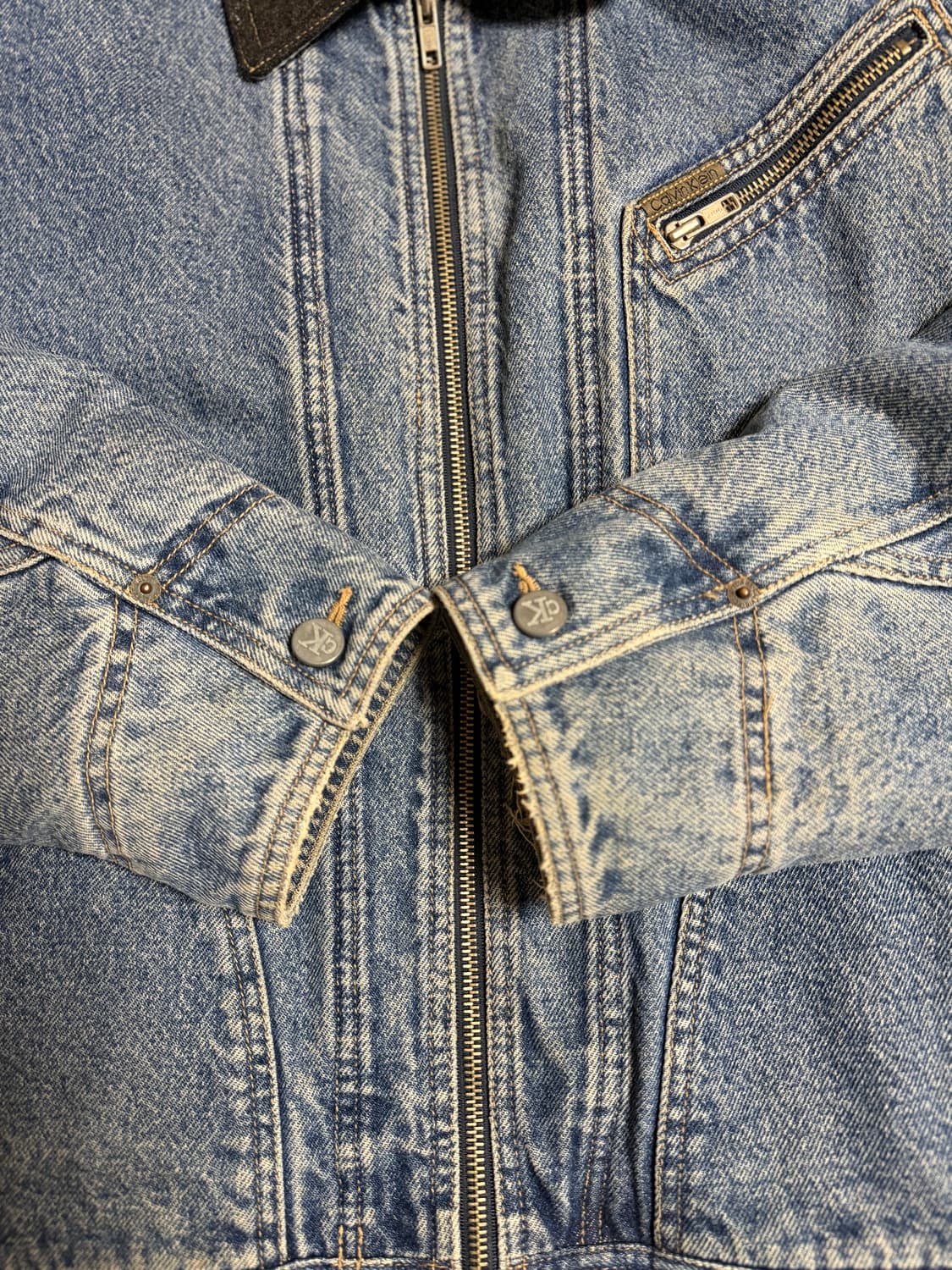 (L)캘빈클라인 데님 워크자켓 90s 상품이미지6