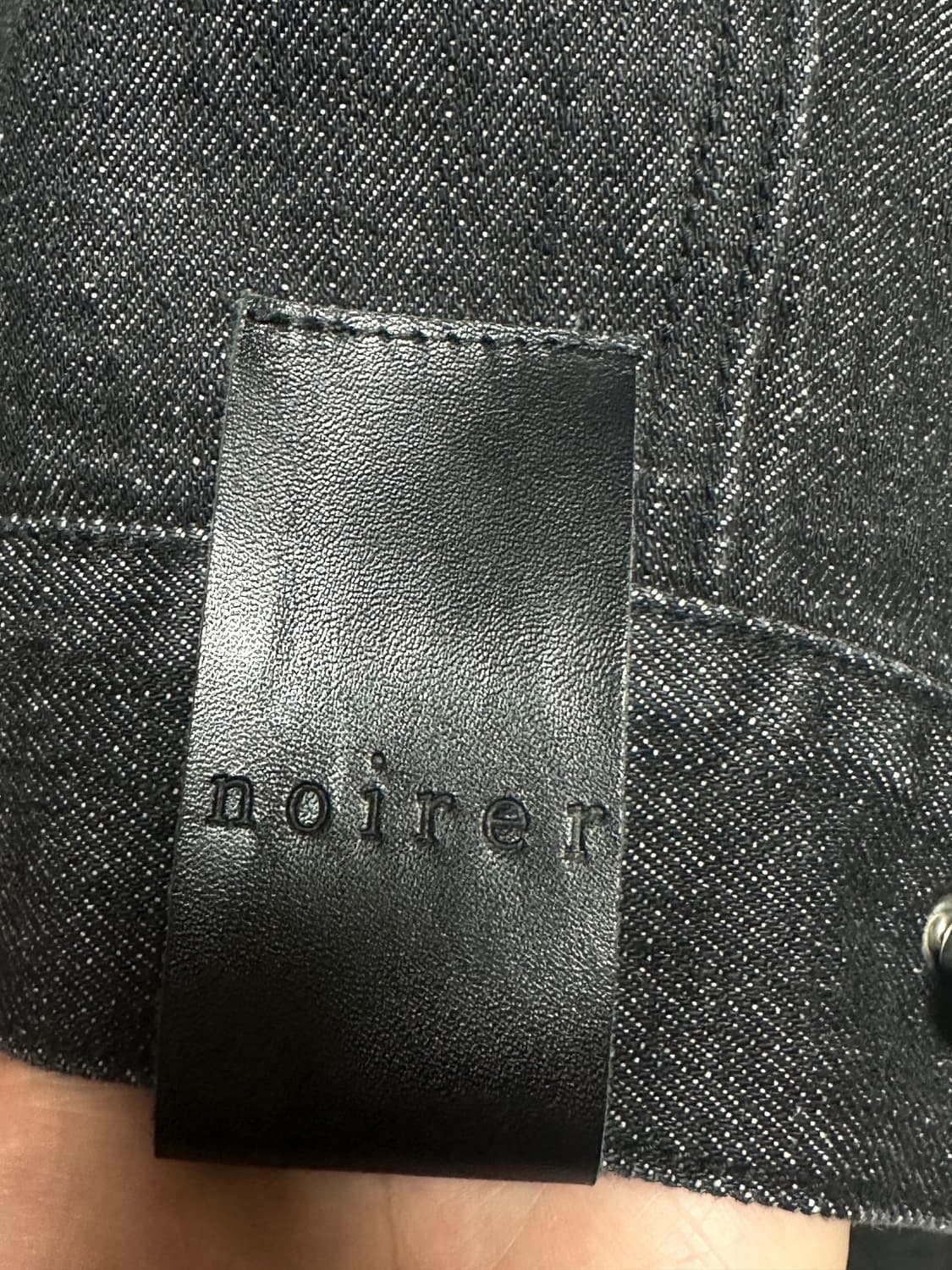 [노이어] 오버핏 크롭 데님 자켓 (블랙) 상품이미지5