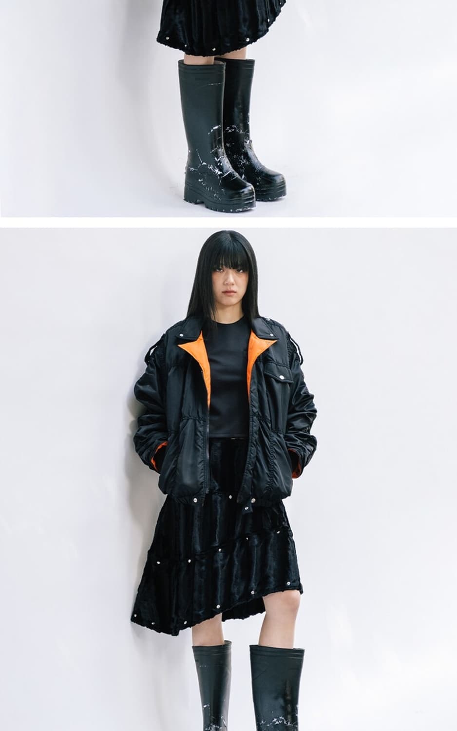 Unknown blue cosmo winter skirt 상품이미지5