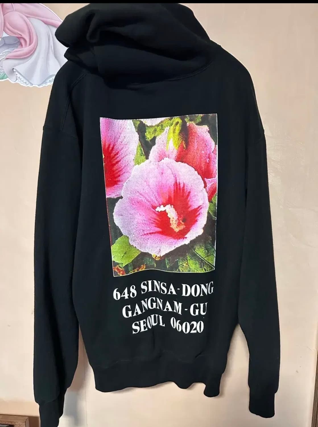 L) 슈프림 서울 박스로고 후드 스웨트셔츠 블랙-23fw 상품이미지4