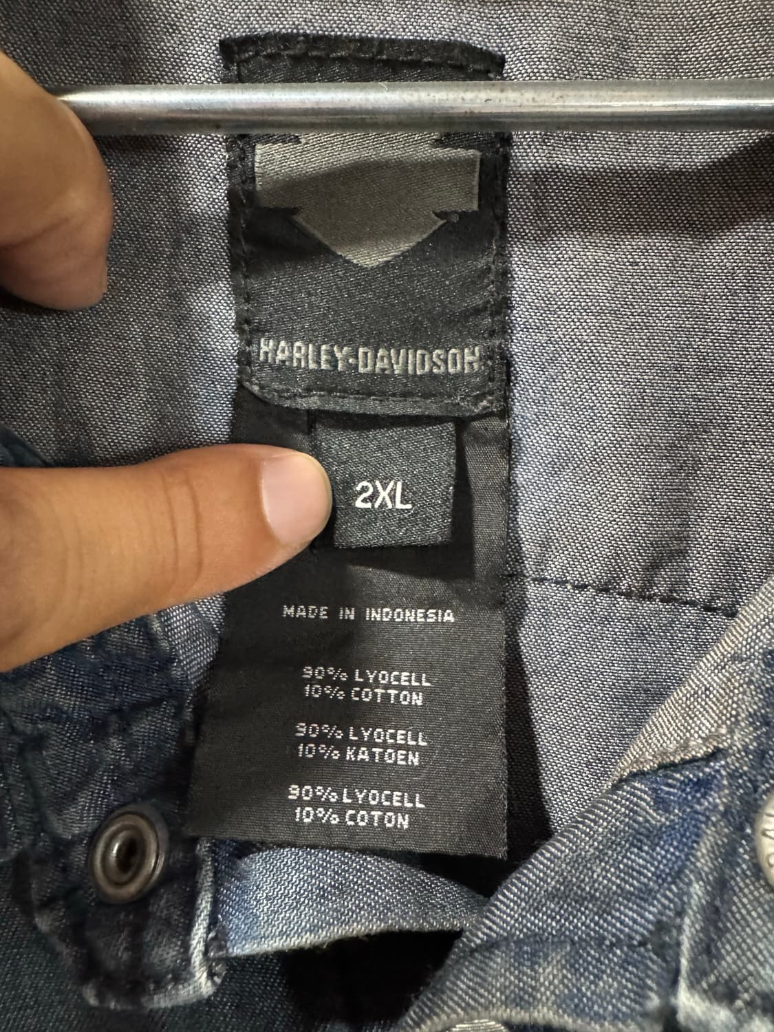 (2XL) 할리데이비슨 리오셀 워싱 데님셔츠 8.9  상품이미지2