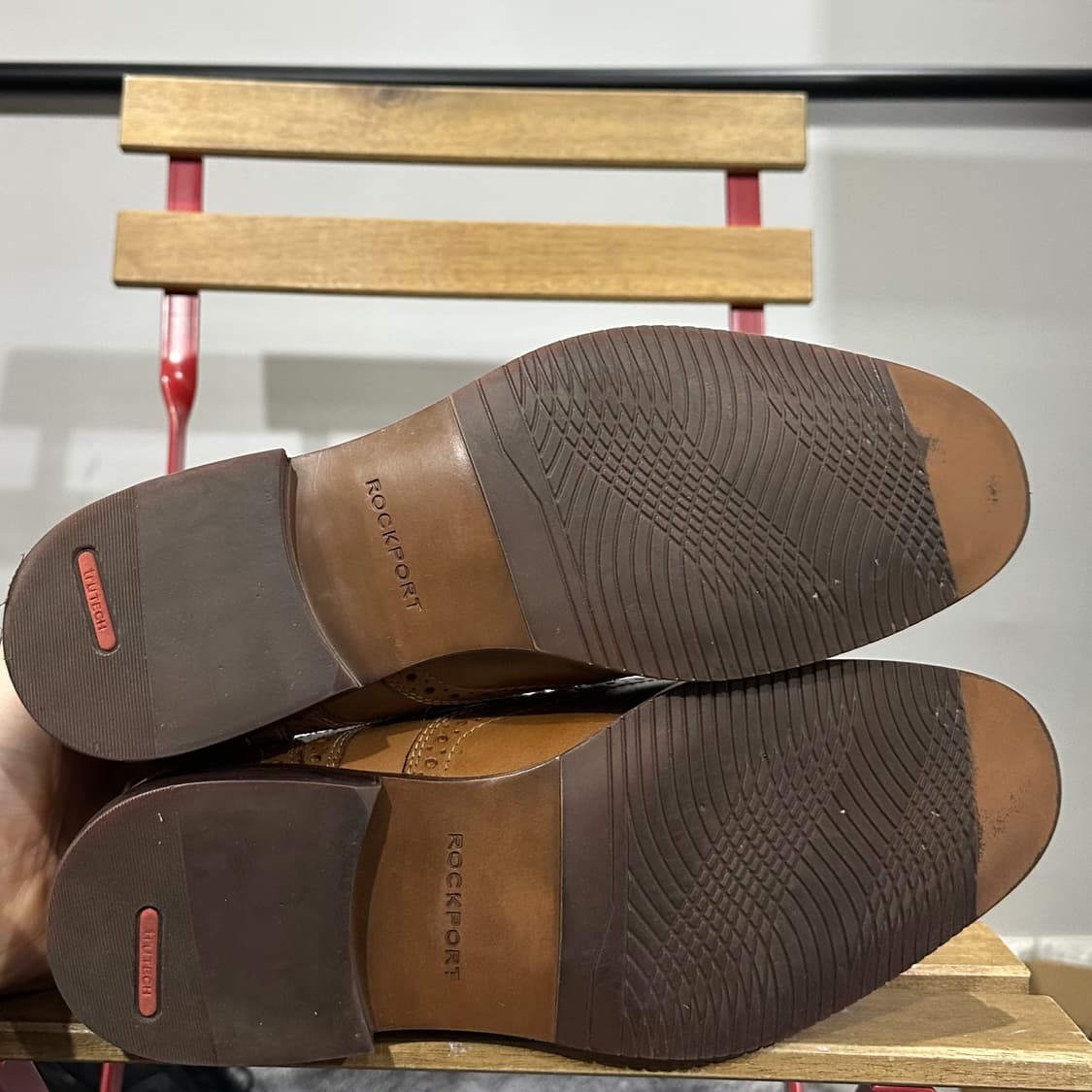 265) 락포트 구두 님성 남자 로퍼 브라운 윙팁 레더 상품이미지6