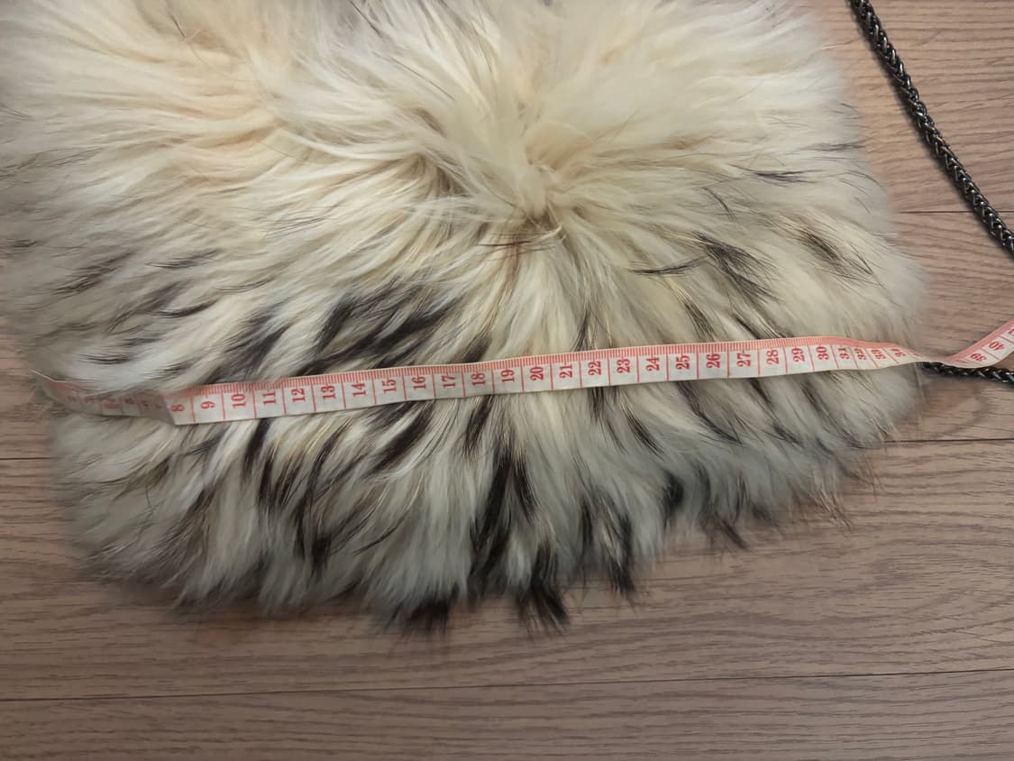 풍성라쿤퍼 리폼 체인 크로스백 소품백 미니백 갸루 상품이미지3