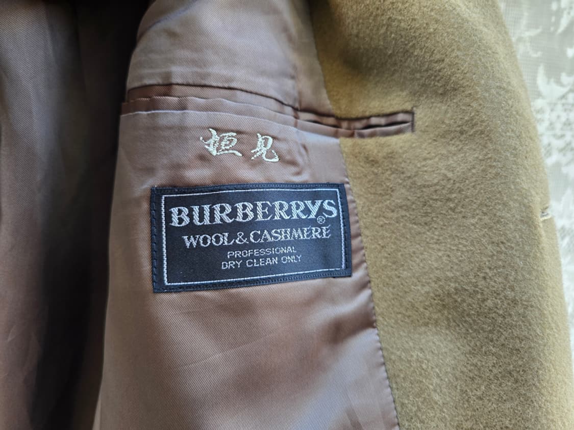 90s 버버리 발마칸 하프코트 캐시미어 혼방 상품이미지6