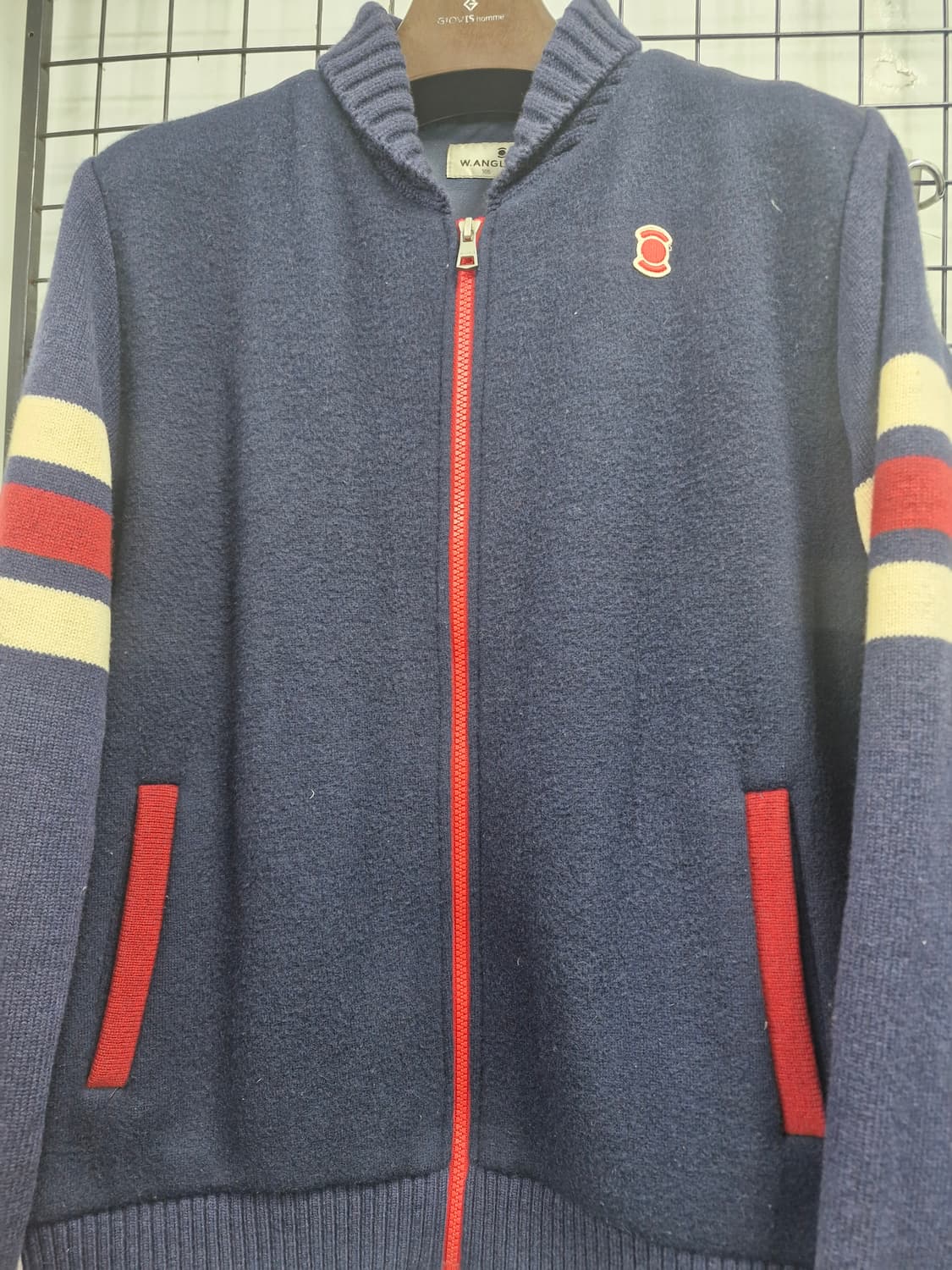 105XL 와이드앵글 방풍 니트 집업 네이비 상품이미지5