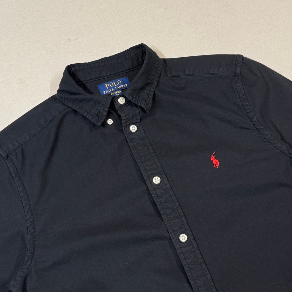 여M) 폴로 랄프로렌 블랙 가먼트다잉 옥스포드 셔츠 신형 상품이미지4