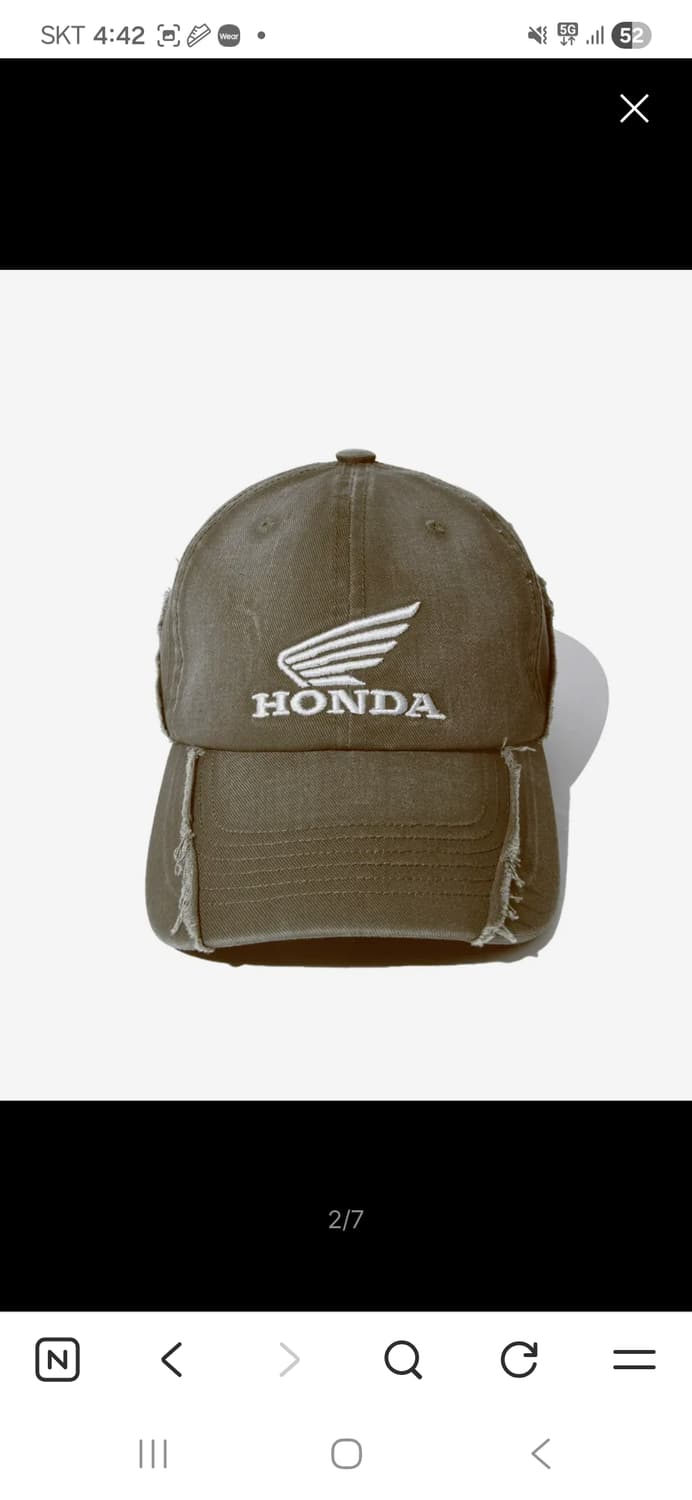 Vintage Cutoff Cap_Khaki 상품이미지2