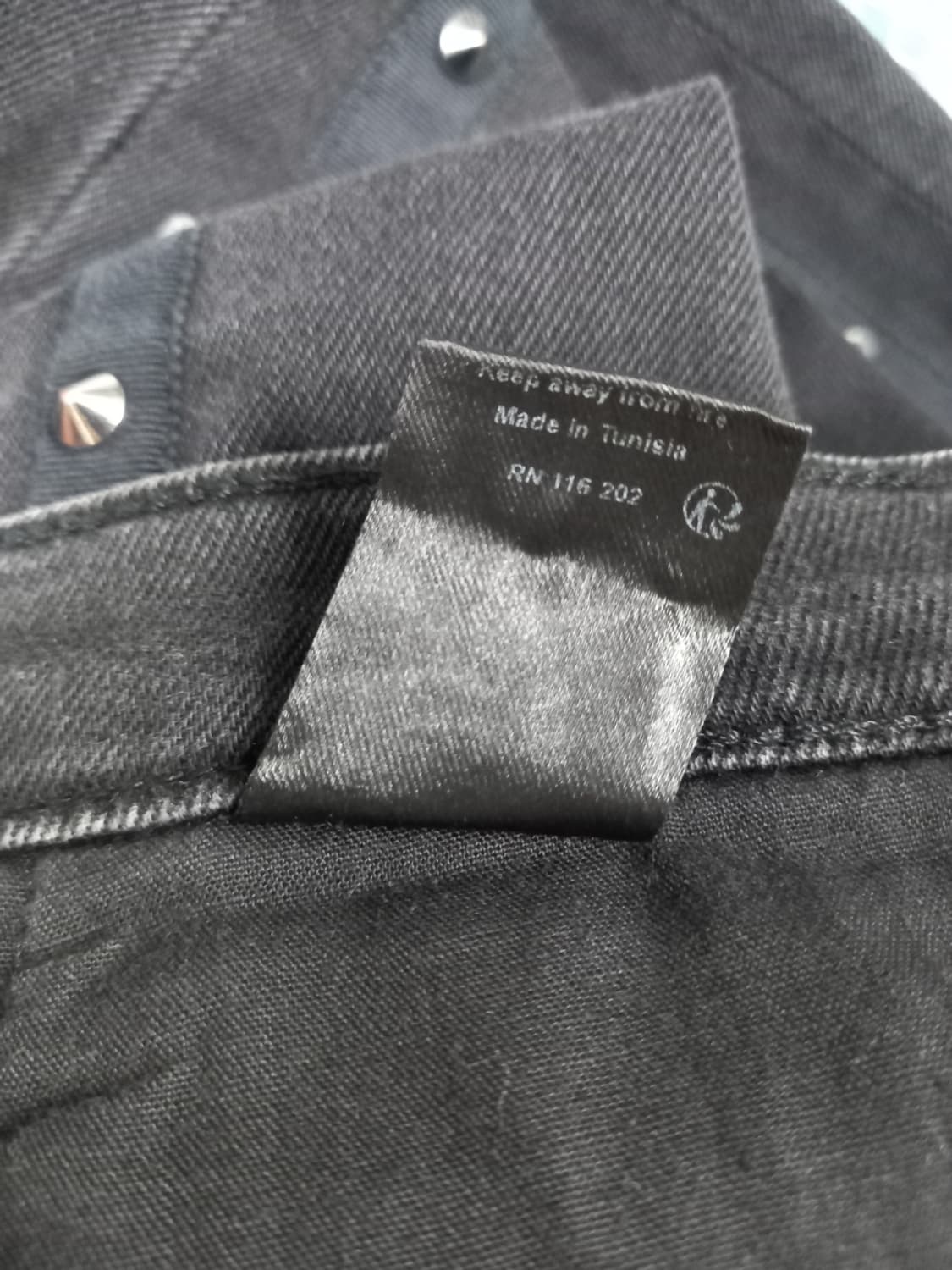 쟈딕앤볼테르 춘추동 블랙진 9부 데님 28.29 상품이미지10