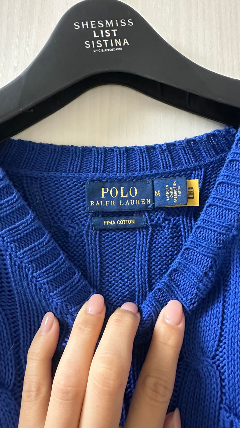 폴로 랄프로렌 케이블 반팔 니트 M 상품이미지3