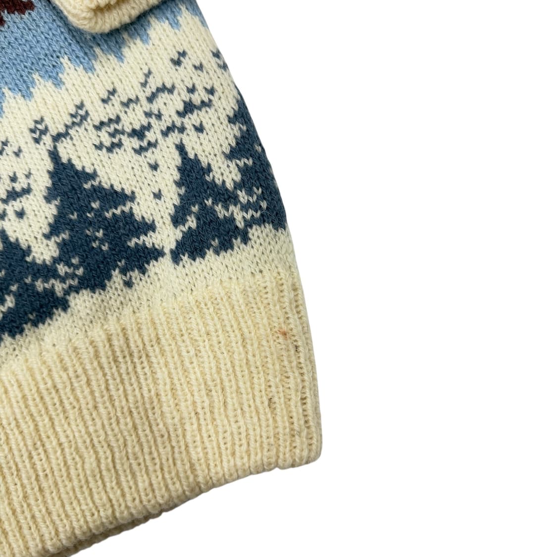 에스토니아 빈티지 폭스 패턴 울 니트 L 상품이미지7