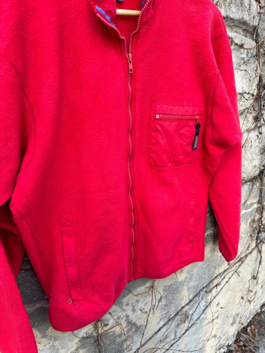 80s 파타고니아 usa 신칠라 집업 후리스 플리스 두꺼움 레드 상품이미지3