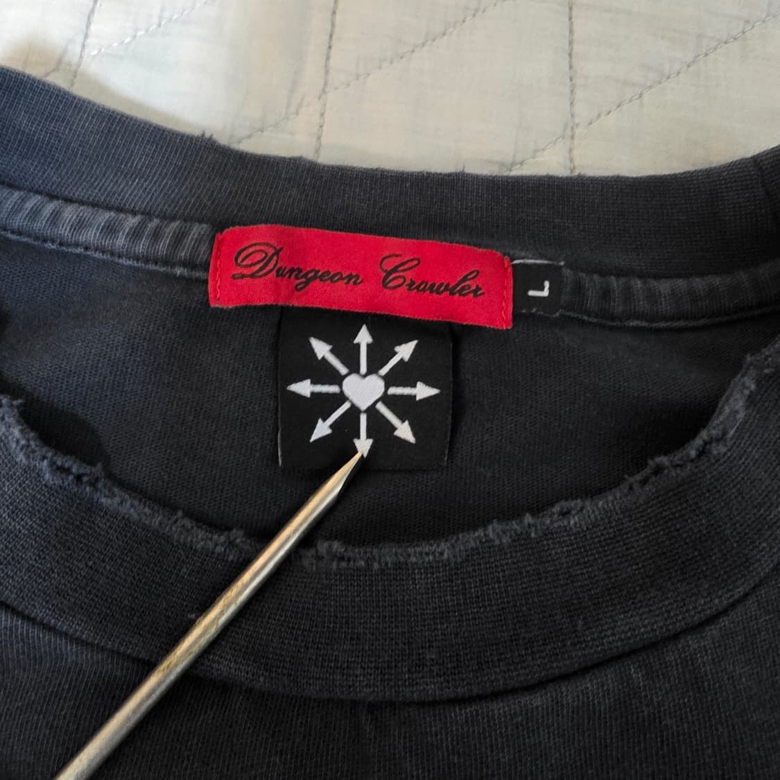 [L] 아키라 24 부틀렉 티셔츠 페이디드 블랙 상품이미지7