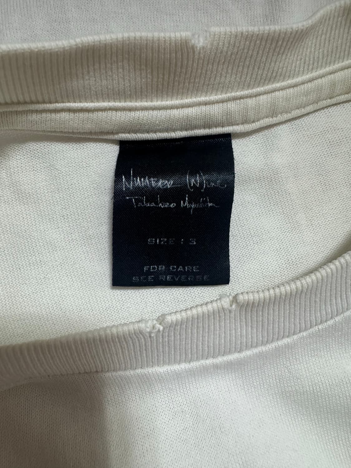 넘버나인 04SS Dream baby dream 티셔츠 상품이미지5