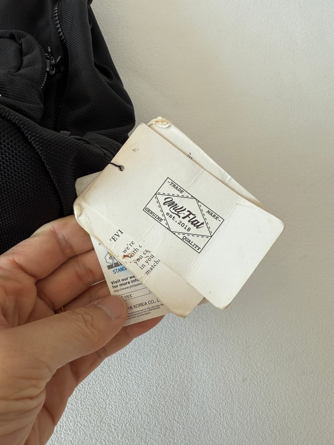 Mill Flat 나일론 백팩(YKK zip, 택 달린 제품) 상품이미지10