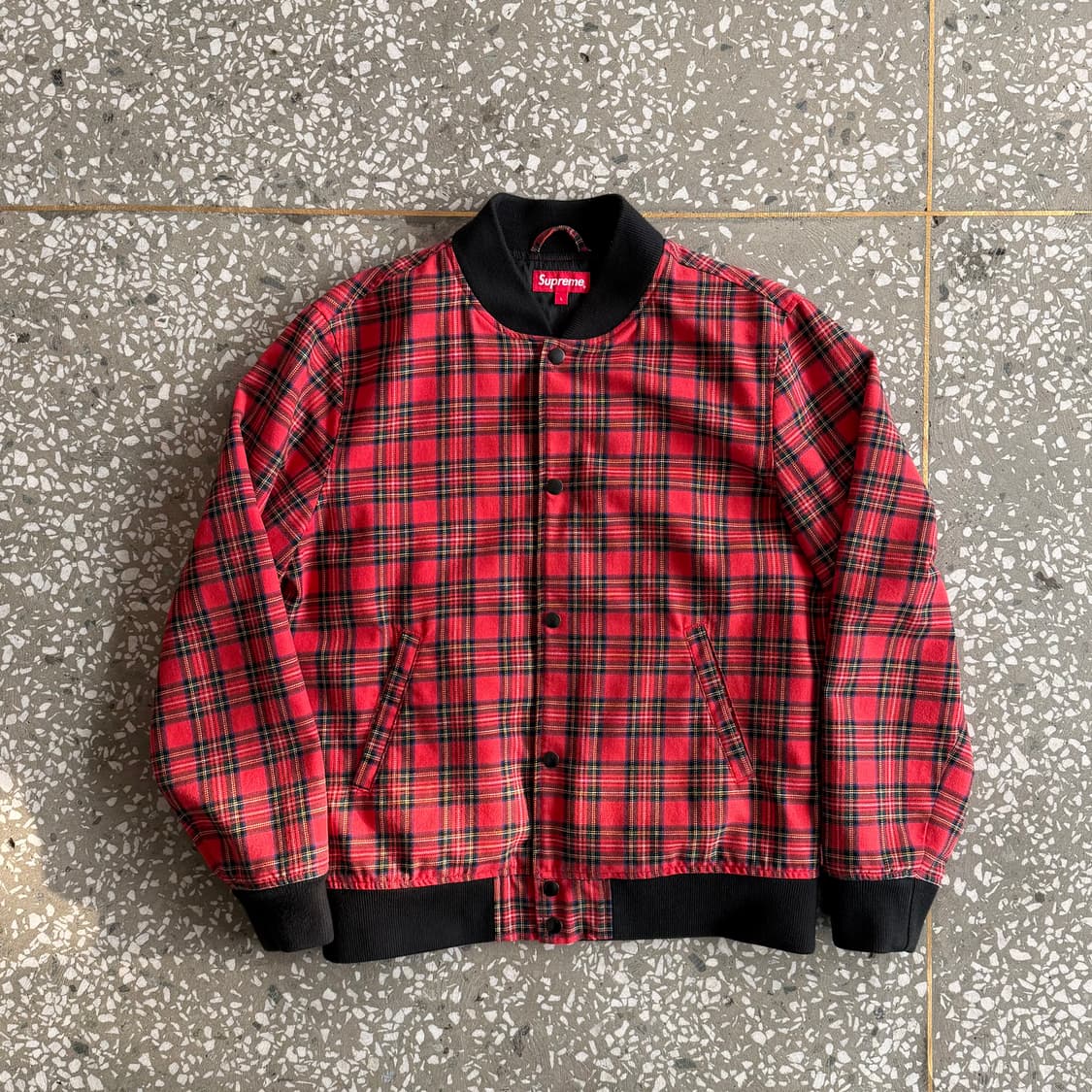 슈프림 타탄 체크 봄버 자켓 13aw 상품이미지1