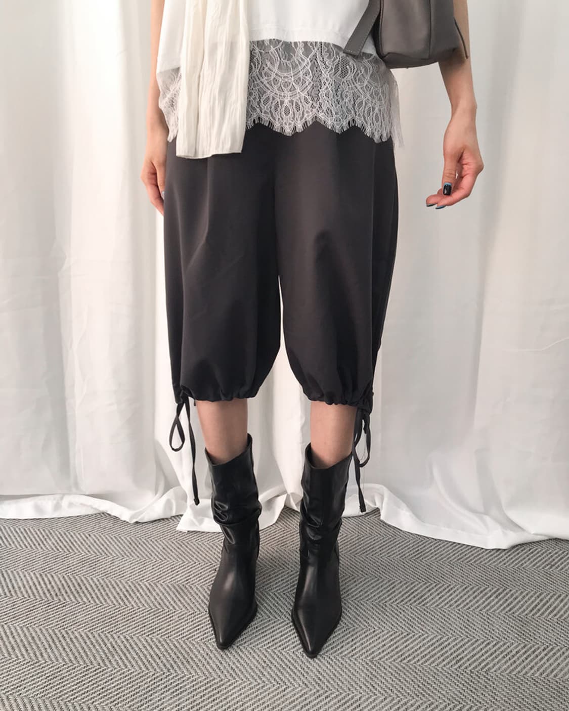 셔링 미들 부츠 상품이미지2