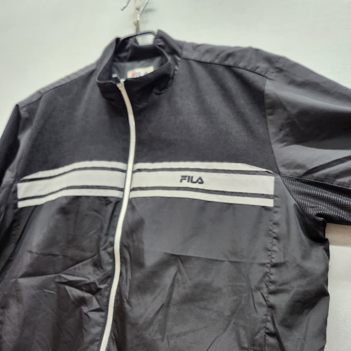 올드스쿨 휠라 로고 웜업 반팔 바람막이 110(XL) 상품이미지4