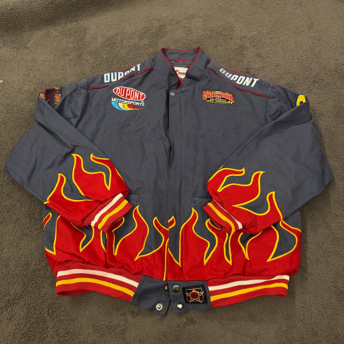 아메리칸 빈티지 듀퐁 플레임 모터사이클 레이싱 자켓 상품이미지2