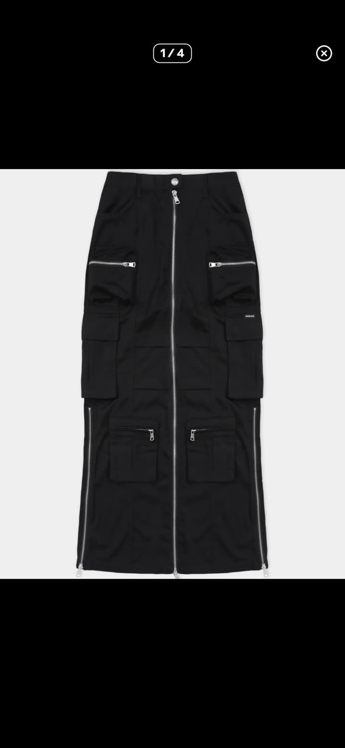 배드블러드badblood롱 스커트 블랙 상품이미지2