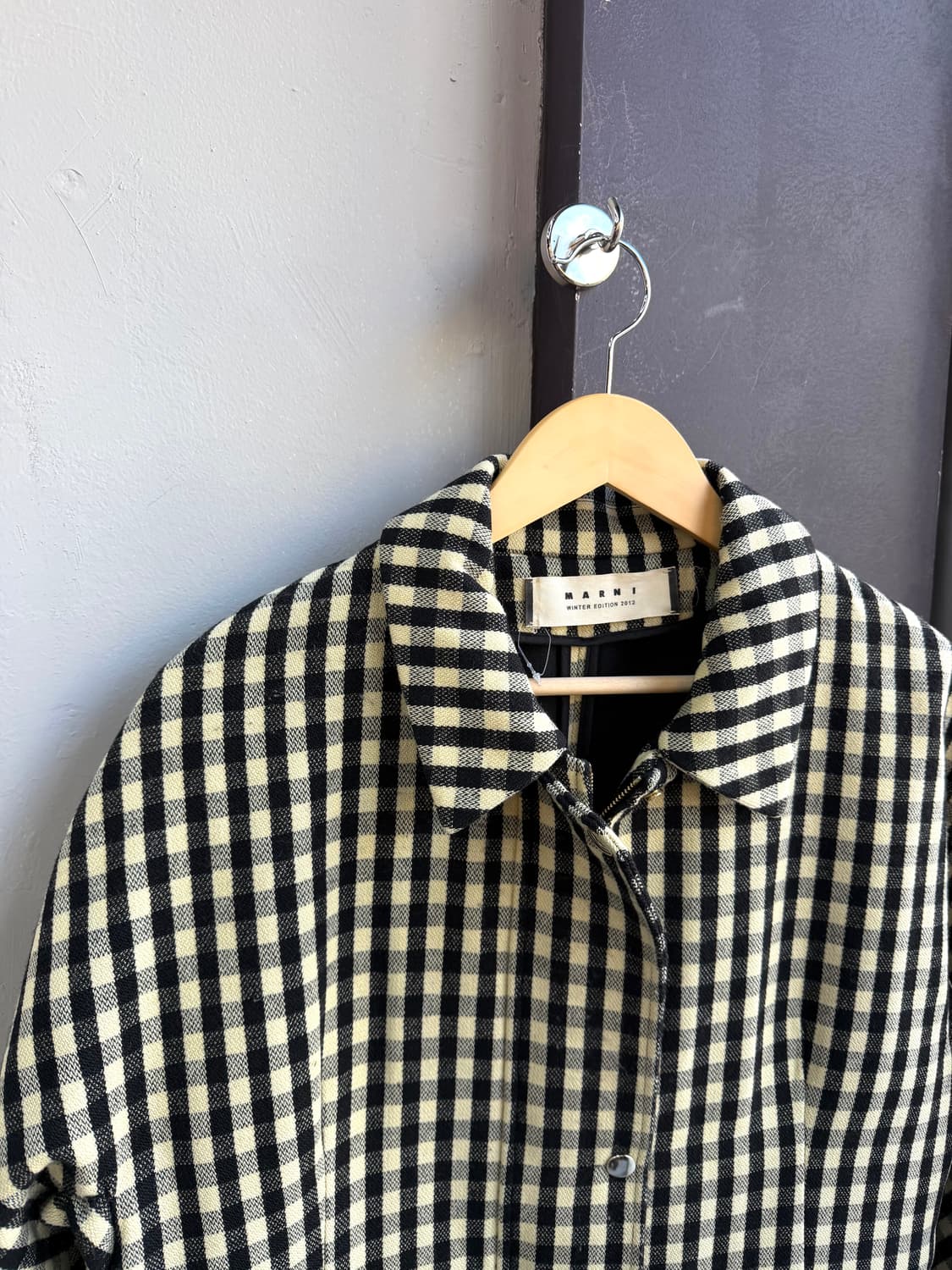 IT44/ 마르니 2012 런웨이 에디션 체크코트 자켓 상품이미지3
