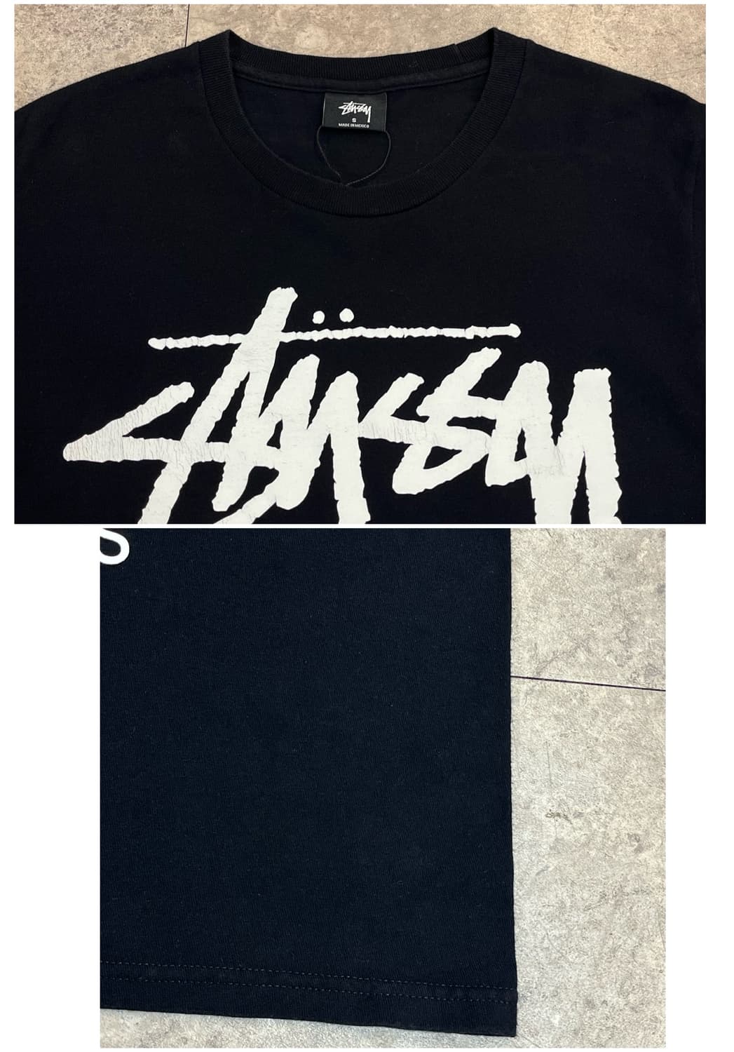 스투시 월드투어 반팔티 블랙 S #csz3812 상품이미지6