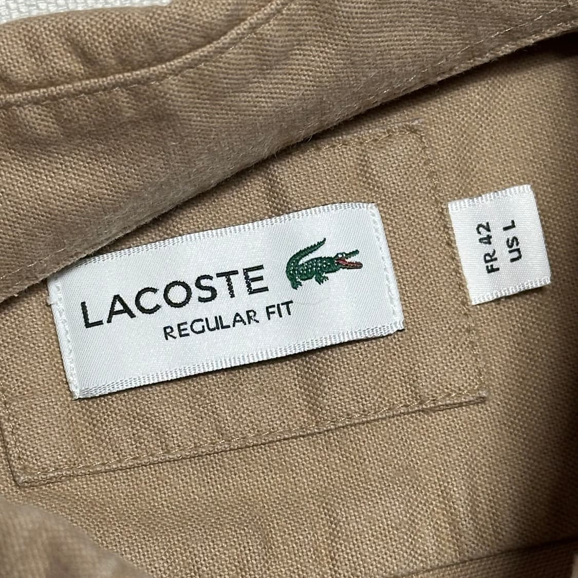 L 라코스테 베이지 셔츠  상품이미지4