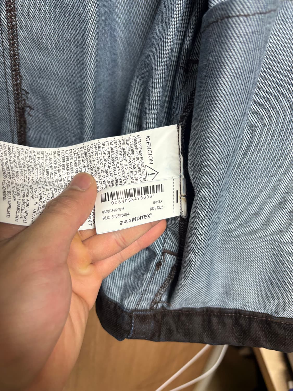 ZARA 데님 자켓 진브라운 M 상품이미지3