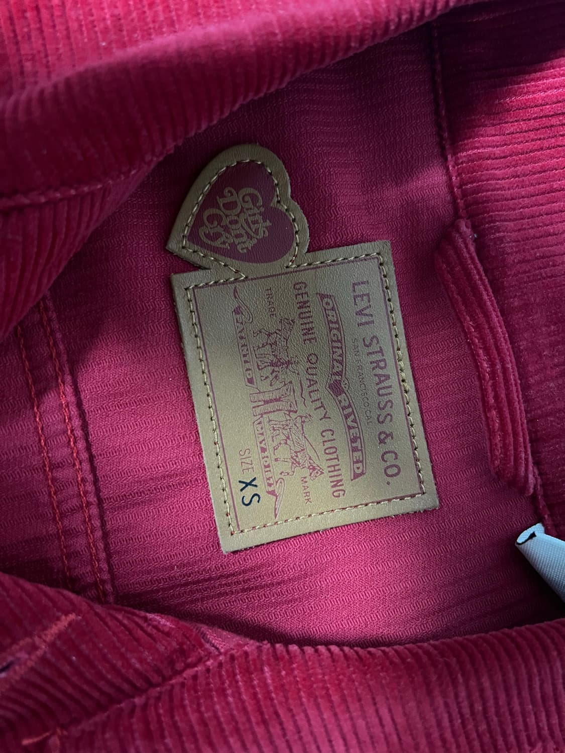 베르디 걸스돈크리아 X 리바이스 데님 자켓 (xs) 상품이미지2