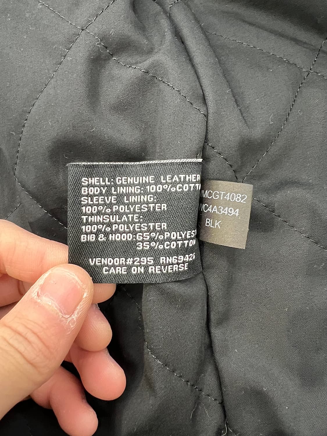 윌슨 레더 블랙 신슐레이트 제뉴윈 멀티 라이더 자켓 상품이미지9